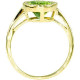 Peridot Diamond Ring