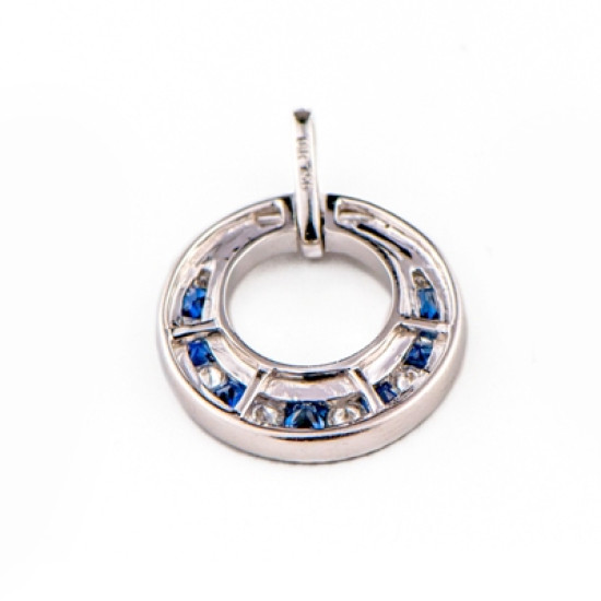 Full Moon Sapphire Pendant-B12335 Full Moon Sapphire Pendant-B12335