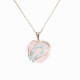 Heart Shape Rose Quartz Pendant