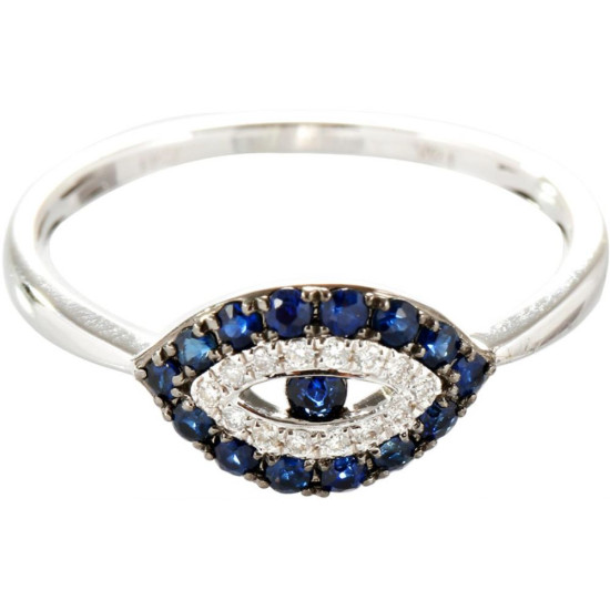 Shimmering Blue Eyes Ring-B13657 