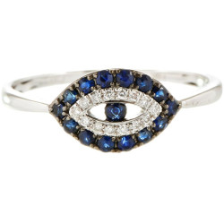 Shimmering Blue Eyes Ring-B13657  Shimmering Blue Eyes Ring-B13657