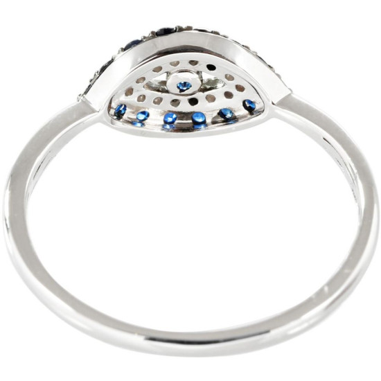 Shimmering Blue Eyes Ring-B13657 