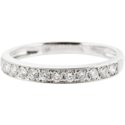 White Gold Diamond Wedding Band White Gold Diamond Wedding Band