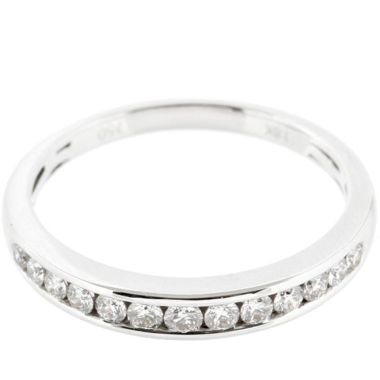 Channel Setting Half Eternity Diamond wedding Band