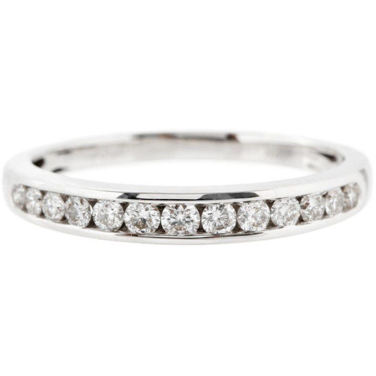 Channel Setting Half Eternity Diamond wedding Band