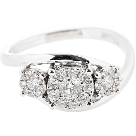 Threesome Diamond Ring-B13681