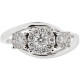 Threesome Diamond Ring-B13681