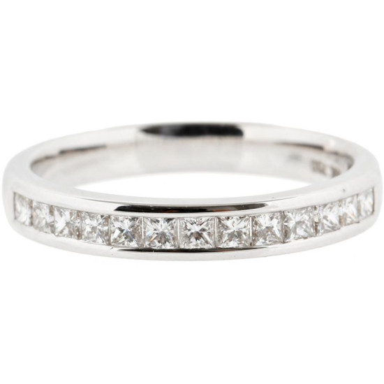 Princess cut Wedding and anniversary band