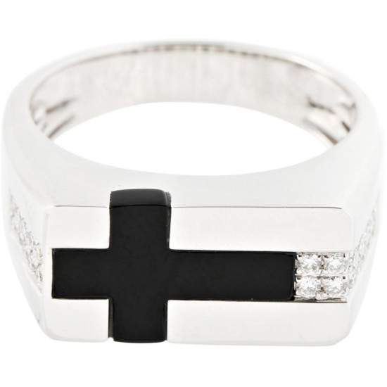 Mens Cross Ring