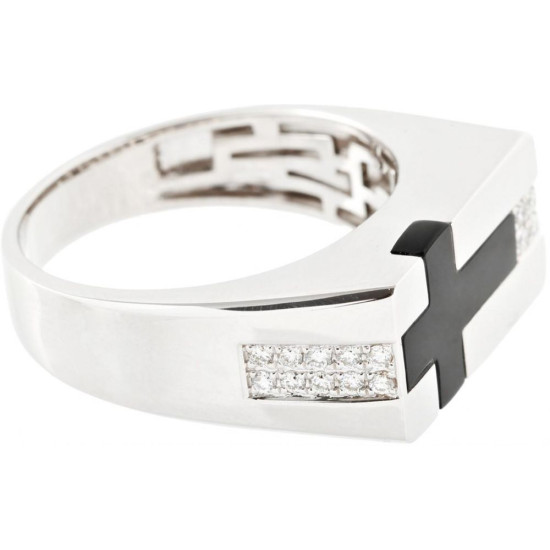 Mens Cross Ring