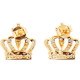 Cross Crown Diamond Earrings