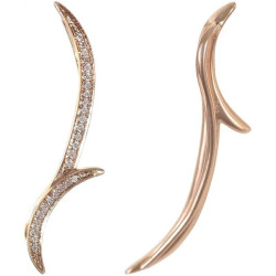 18K Rose Gold 0.09ct Round Diamond Earring 18K Rose Gold 0.09ct Round Diamond Earring