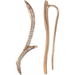 18K Rose Gold 0.09ct Round Diamond Earring 18K Rose Gold 0.09ct Round Diamond Earring