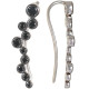 Eva Women's 18K White Gold 0.26ct Black Diamond Earrings