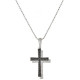 DUAL CROSS DIAMOND PENDANT