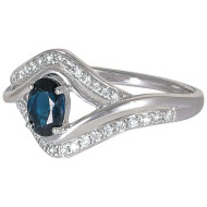 Blue Senorita Diamond Ring