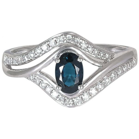 Blue Senorita Diamond Ring