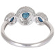 Triple Blue Sapphire Ring