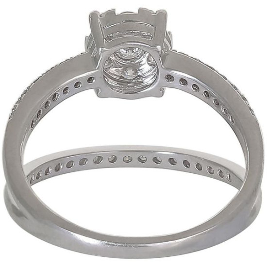 Dual couple diamond ring-B14696