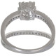 Dual couple diamond ring-B14696