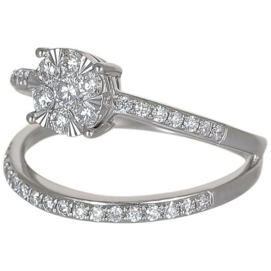 Dual couple diamond ring-B14696