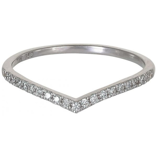 18K White Gold 0.12ct Round Diamond Ring