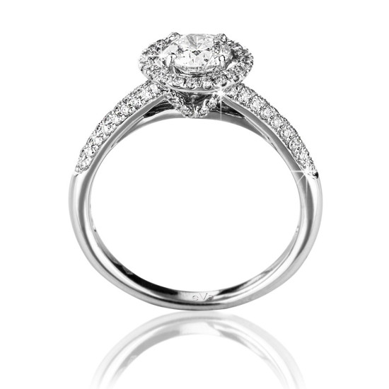 Hallo Engagement Ring B15230 Hallo Engagement Ring B15230