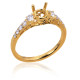 Express your love for Diamonds with Twin Yellow Gold Ring B15102