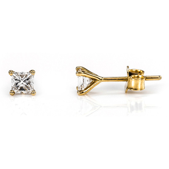 Classic Solitaire Earring, Classic Solitaire Earring,