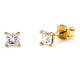Classic Solitaire Earring, Classic Solitaire Earring,