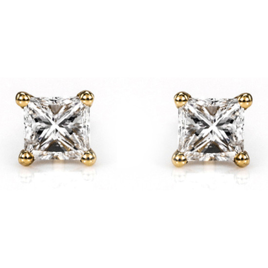 Classic Solitaire Earring, Classic Solitaire Earring,