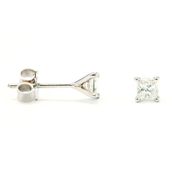 Princess Cut Diamond Earrings - B15563 Princess Cut Diamond Earrings - B15563