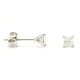 Princess Cut Diamond Earrings - B15563 Princess Cut Diamond Earrings - B15563