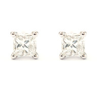 Princess Cut Diamond Earrings - B15563