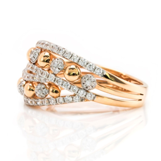 Rose Gold Diamond Ring – B16235