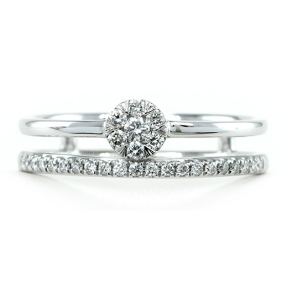 Dual Diamond Ring - B17771