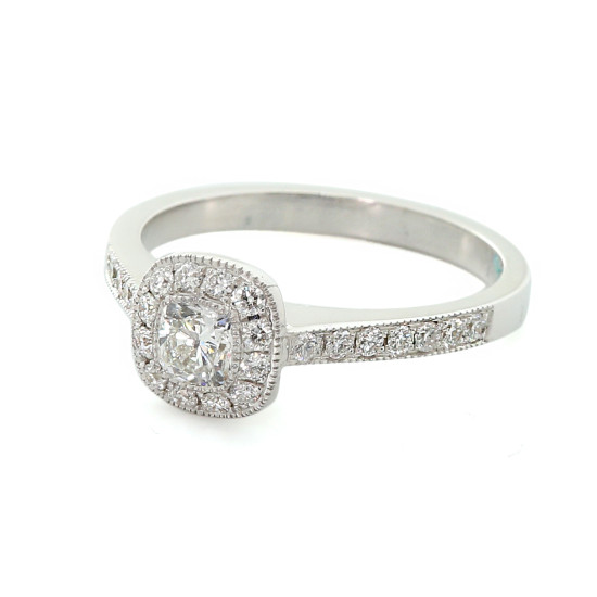 Antique Finish Diamond Ring