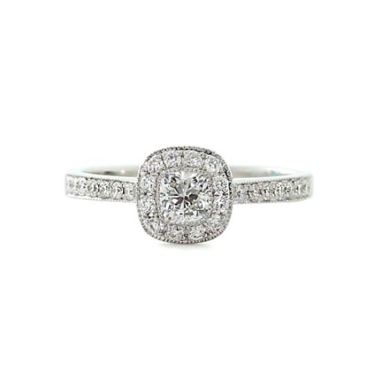 Antique Finish Diamond Ring