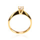 0.41 carat Rosy Solitaire Ring - CCC032