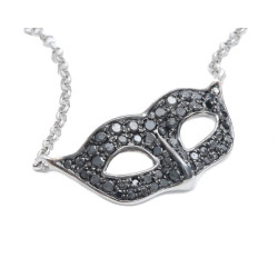 Black Diamond Mask Necklace Black Diamond Mask Necklace