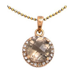 Smoky Quartz Pendant with Chain Smoky Quartz Pendant with Chain