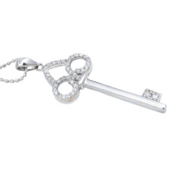 Key to Heart Pendant II with Chain Key to Heart Pendant II with Chain