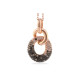 Black Diamond & White Diamond Pendant