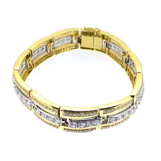 Yellow Gold Men Bracelet (OR0994)