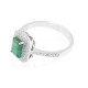 Elegant Emerald & Real Diamond Ring