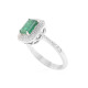 Elegant Emerald & Real Diamond Ring