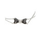 Black & White Diamond Ribbon Bracelet