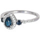 Nancy's Tear drop Sapphire Ring