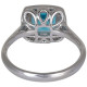 Blue Topaz Diamond Ring