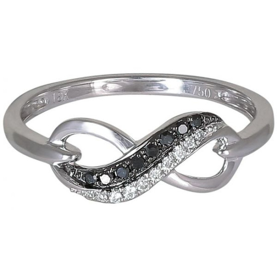 Black N White Diamond Ring